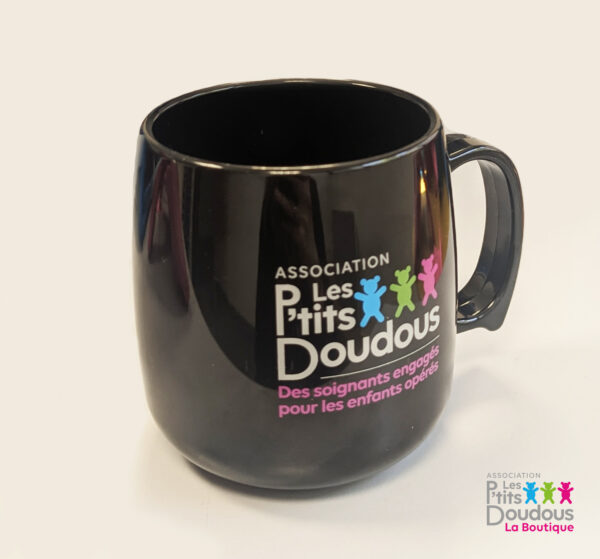 MUG en plastique recyclé Noir – Image 2