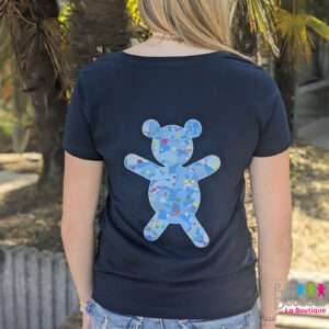 Tee-shirt Femme Col V P'tits Doudous X Cyril Kongo