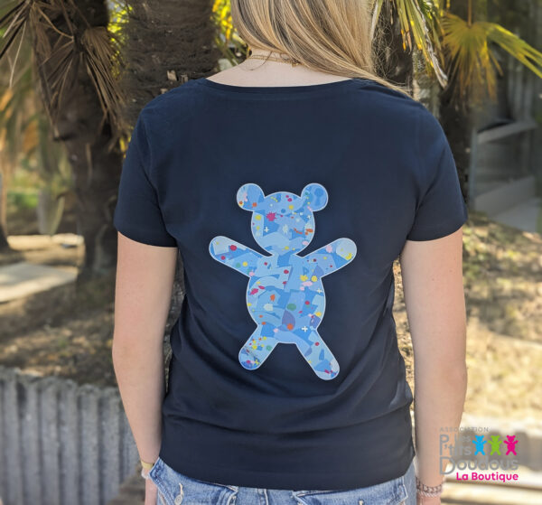 Tee-shirt Femme Col V P'tits Doudous X Cyril Kongo