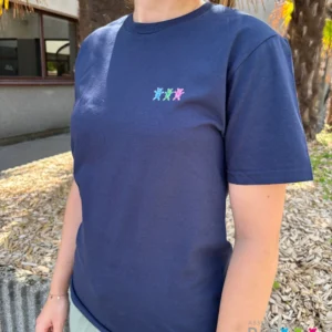 T-shirt unisexe Cyril Kongo - Bleu marine
